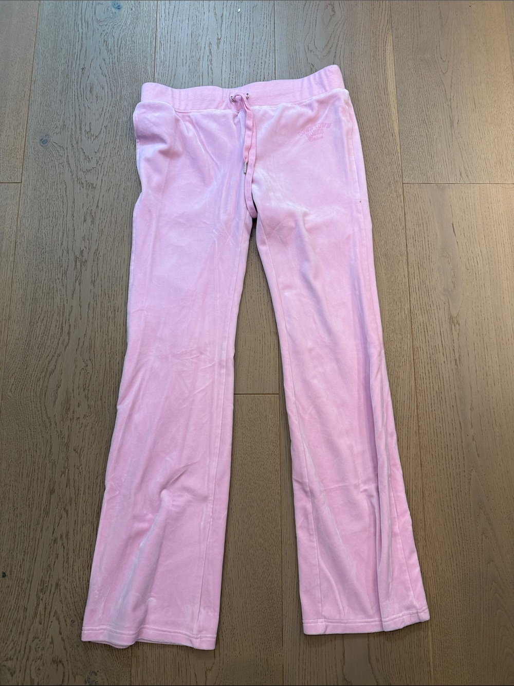 Zara Light Pink Velour Jogger Pants